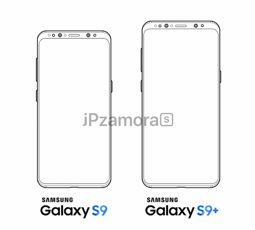 Galaxy S9最新情报：超高屏占比+屏下指纹