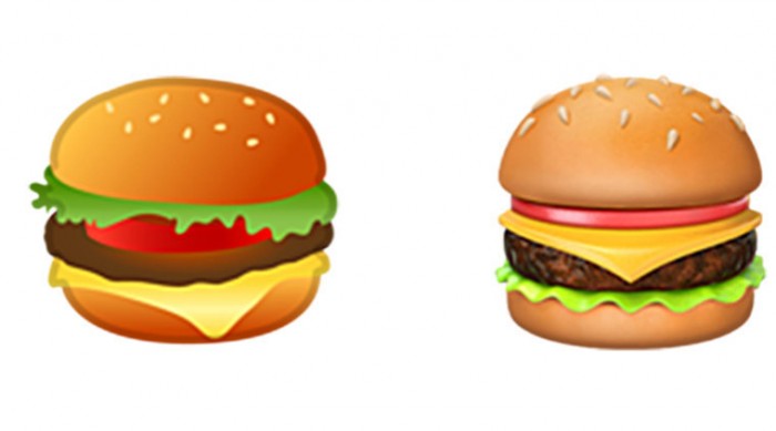 Google的汉堡emoji引发全球讨论：芝士放哪儿