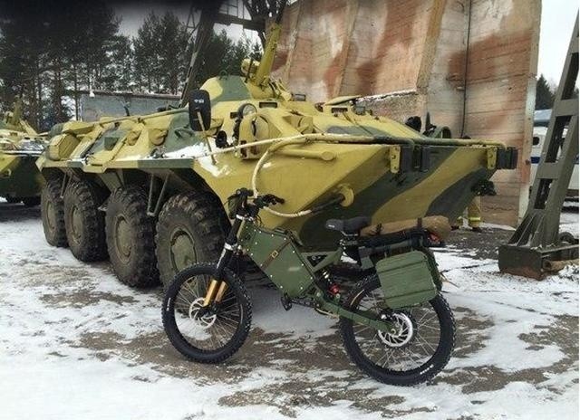 俄罗斯为特种兵装备 军用无声电动摩托