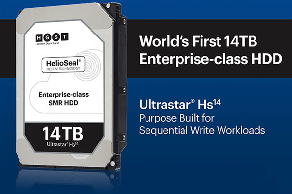 西数/HGST发货全球首款14TB硬盘：果然八碟装