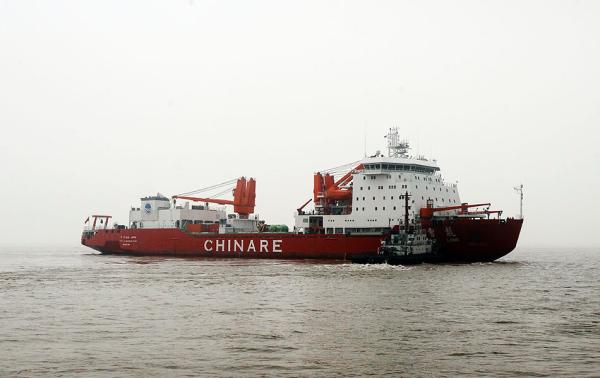 “雪龙号”启航在即 为中国建第5个南极科考站作准备