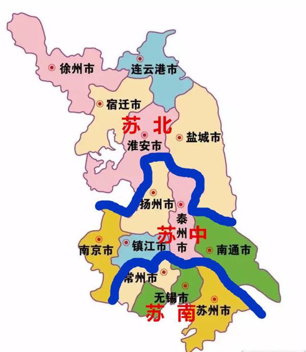 苏南苏北大不同,苏南与苏北代表城市大PK