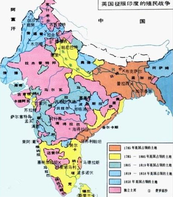 印度行政地图中文版