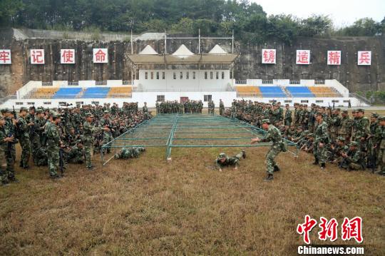 武警绵阳支队新兵战术训练掠影