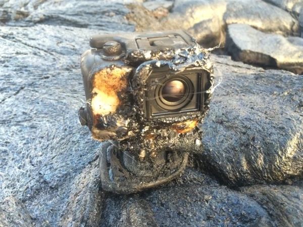 一部倔强的GoPro：被火山熔岩覆盖 竟然还活着