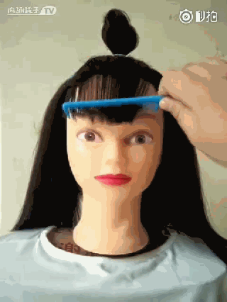 玩坏了自己的刘海后发现 原来刘海挑脸型更挑发质!