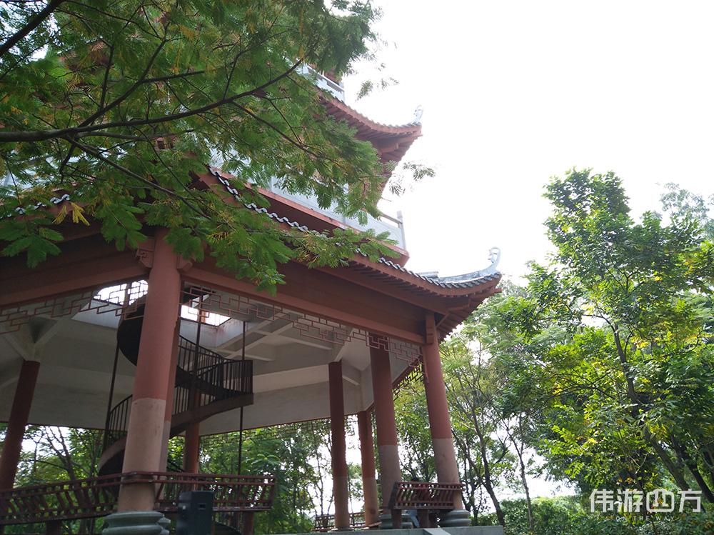 东莞凤山公园:登上观光塔,看繁华厚街天际线