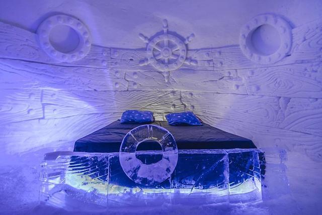 世界上最酷的冰雪酒店,睡冰床看冰雕最贵每晚