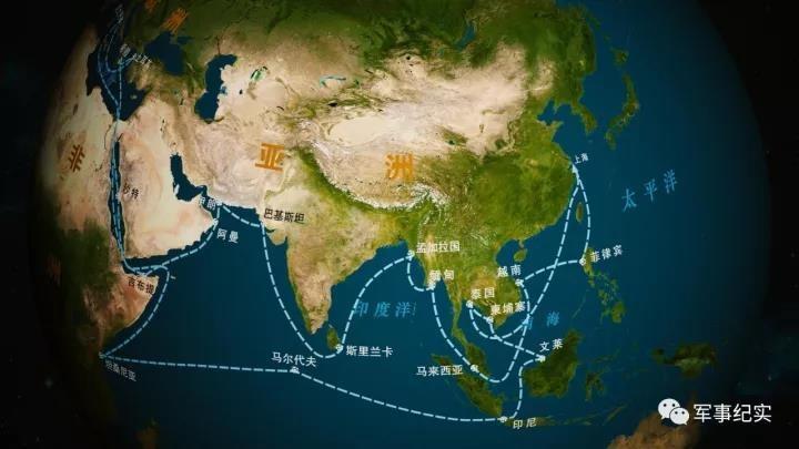 中国海军远航编队航迹图曝光,竟与600年前一舰队神似