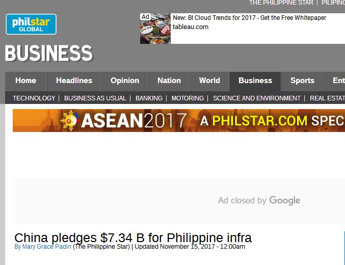 菲媒：中国将向菲律宾提供73.4亿美元贷款和援助