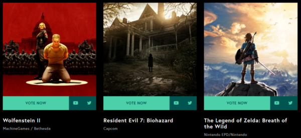 TGA 2017大奖 TGA 2017奖项