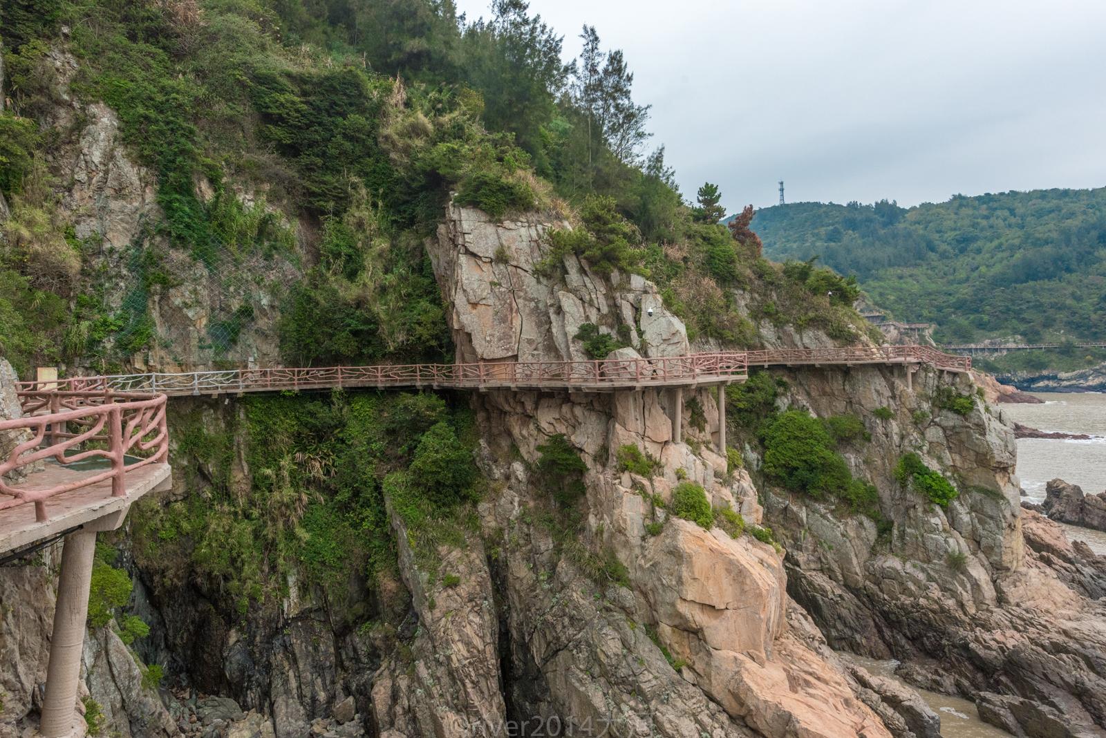 温州有座海岛,走千米悬空栈道看山海美景