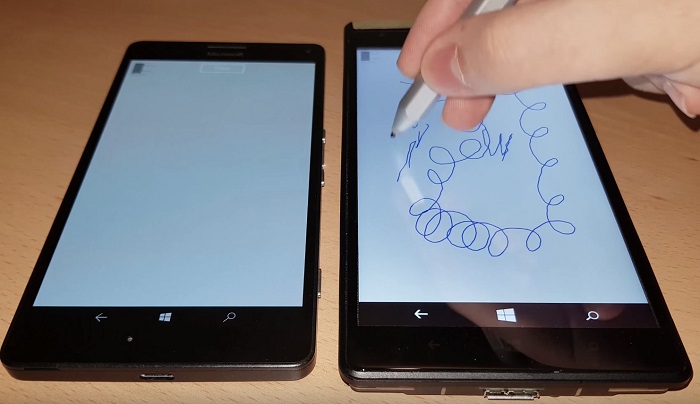 Lumia原型机其实支持Surface Pen手写功能