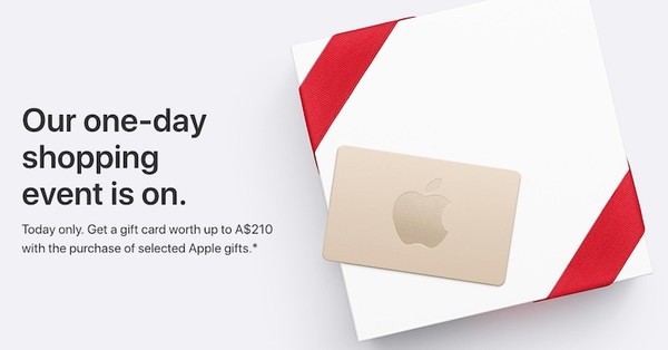 苹果黑五全球促销活动正式启动 买货就送礼品卡