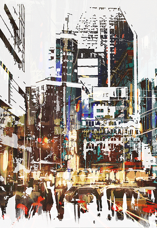 步行街 街道 街景 商业街 518_750 竖版 竖屏 gif 动态图 动图