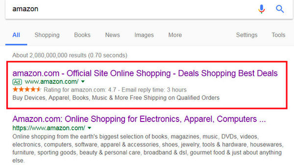 黑五期间：Google搜索结果被爆存在虚假亚马逊广告