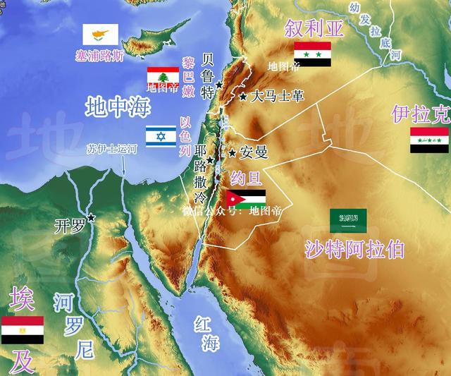 图-以色列地图