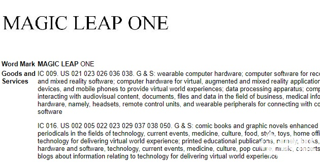 或许Magic Leap的首款AR产品被称为Magic Leap One