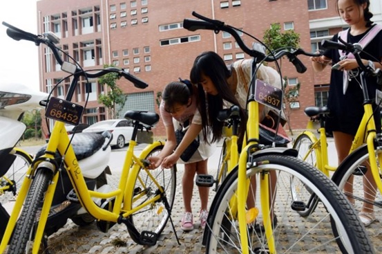 日媒:中国共享单车进入淘汰赛 公众担忧押金