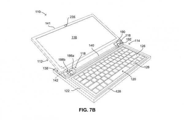 谷歌新专利曝光：笔记本电动屏幕扫脸即可自动开合
