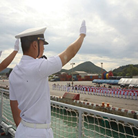 海军戚继光舰结束访问泰国并启程回国