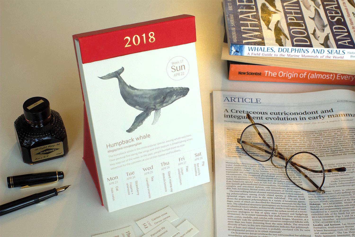 物种日历2018》有了英文版！你不先得送自己一本？_手机凤凰网