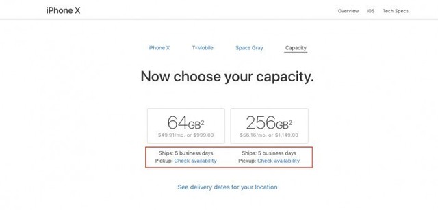 货源终于充足了 美国iPhone X发货日期缩短至5日