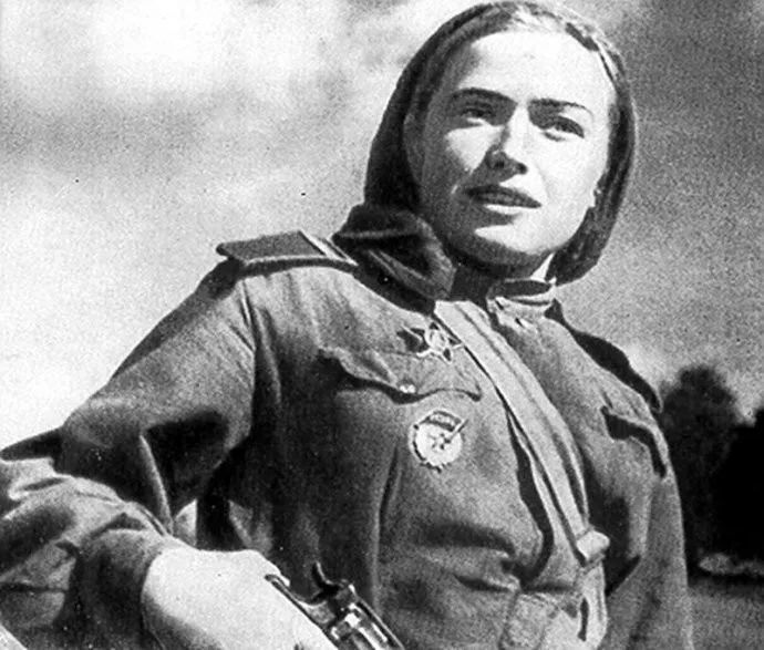 老照片:苏联红军女兵