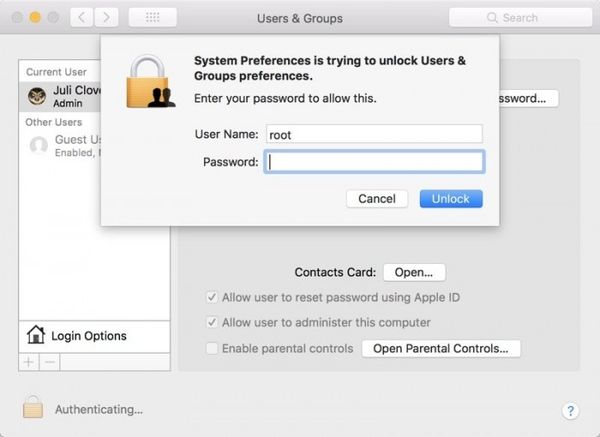 升级macOS 10.13.1之后 用户需重新再打root安全补丁