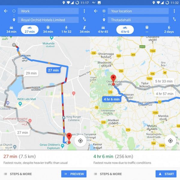 Google Maps加入“两轮模式” 为自行车/摩托找出捷径