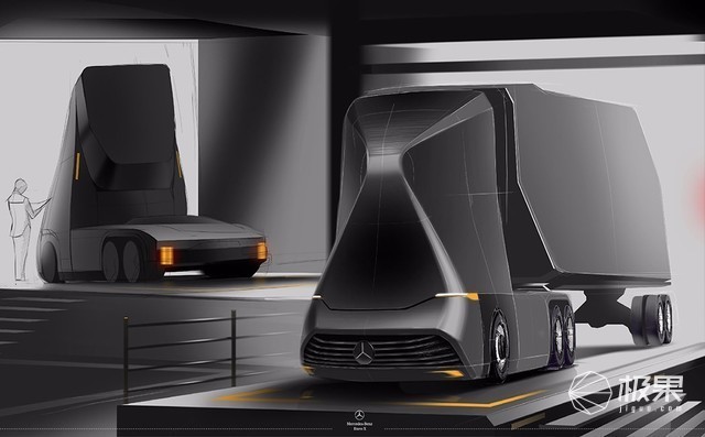 叫板特斯拉？奔驰旗下电动卡车将采用无窗设计