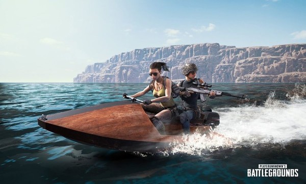 《绝地求生》新载具摩托艇公布 双人乘坐四处浪