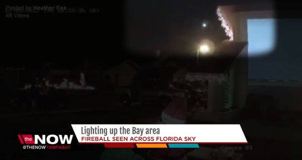 佛罗里达州夜空出现神秘火球 NASA收到60多份目击报告