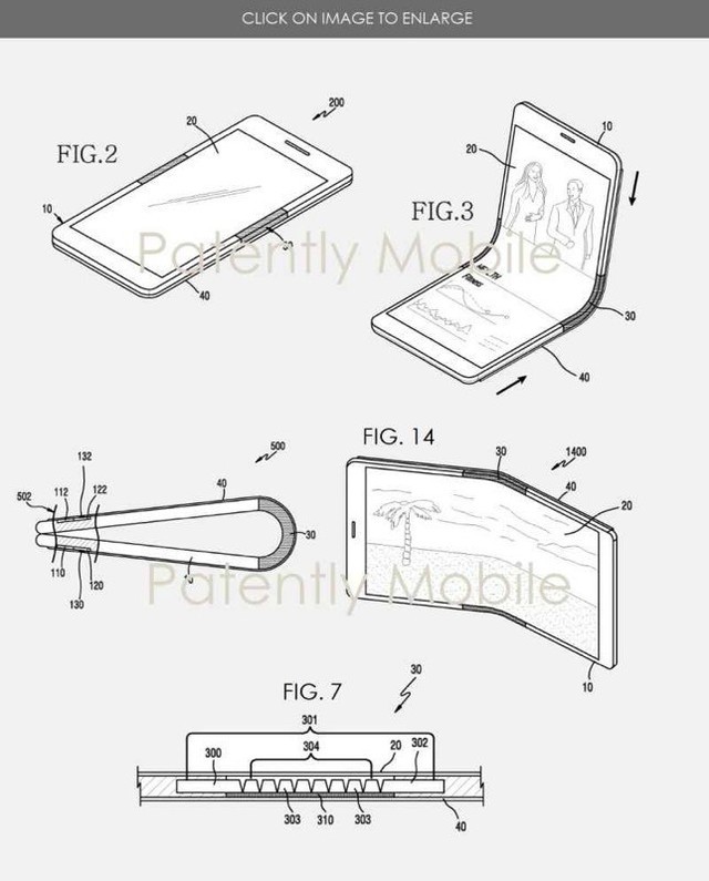 三星折叠手机专利图曝光 设计很糟糕？ 