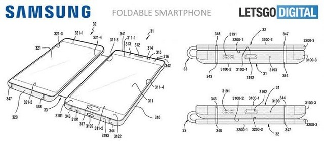 三星折叠手机专利图曝光 外媒认为其设计很糟糕
