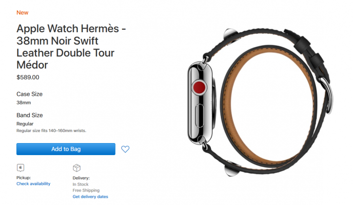 为迎接购物季 苹果推多款新配件：爱马仕表带589美元