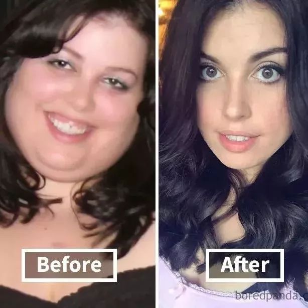 这群网友晒出减肥前后照片 就像换了张仙女脸！