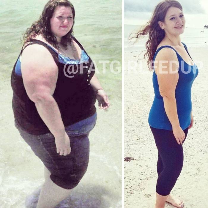 15个月,这对胖成球的情侣减掉了400斤
