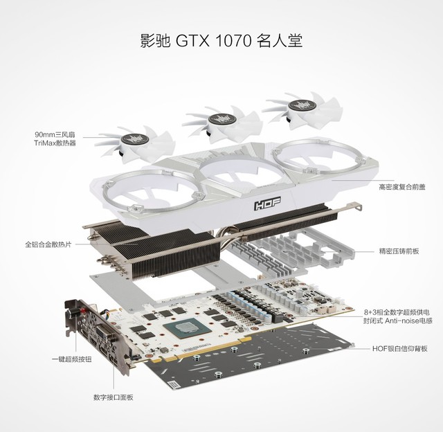 开学好价到 影驰GTX1070名人堂售3459元 