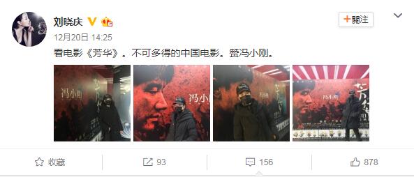 刘晓庆穿一身黑去看《芳华》 这部电影里居然有她！