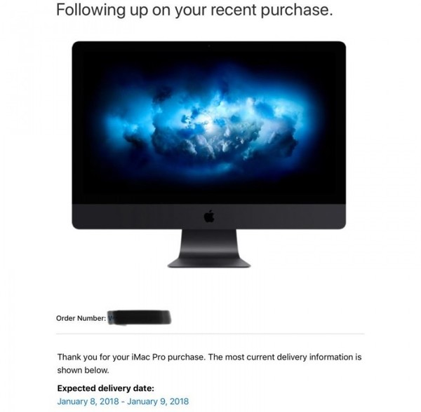 最快28号到货！您订购iMac Pro正在赶来的路上