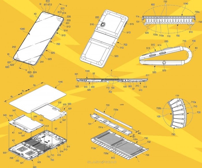 逆天折叠屏将至 三星galaxy x铰链专利曝光