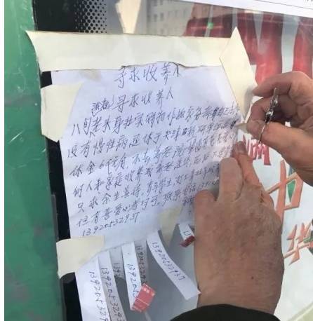 儿子儿媳移民多年 八旬老人街头贴广告“求收养”