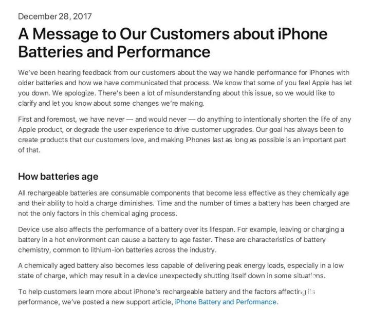 苹果就降频门道歉 未来iOS提供性能模式