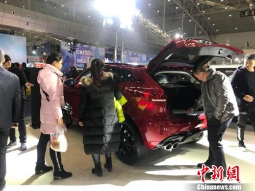 资料图：新疆冬季车展。 迪娜摄