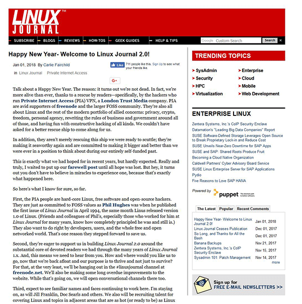 再次起航：Linux Journal即将停止出版时得到资助