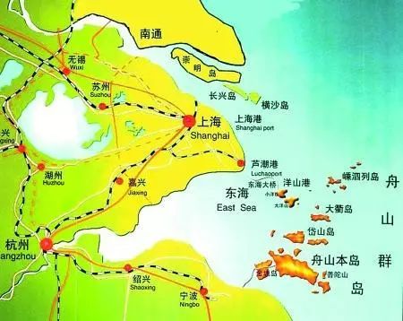 舟山市位于浙江省东北部东临东海西靠杭州湾北面上海市是长江图片