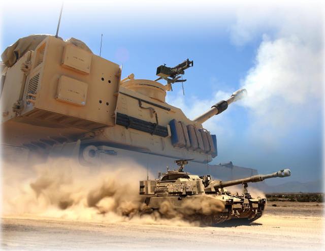 最新型的m109a7自行火炮.