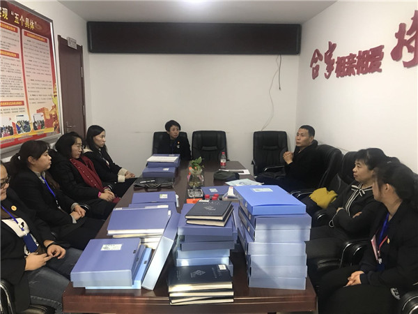 大北街道莅临绿苑社区调研指导社区三项清单工