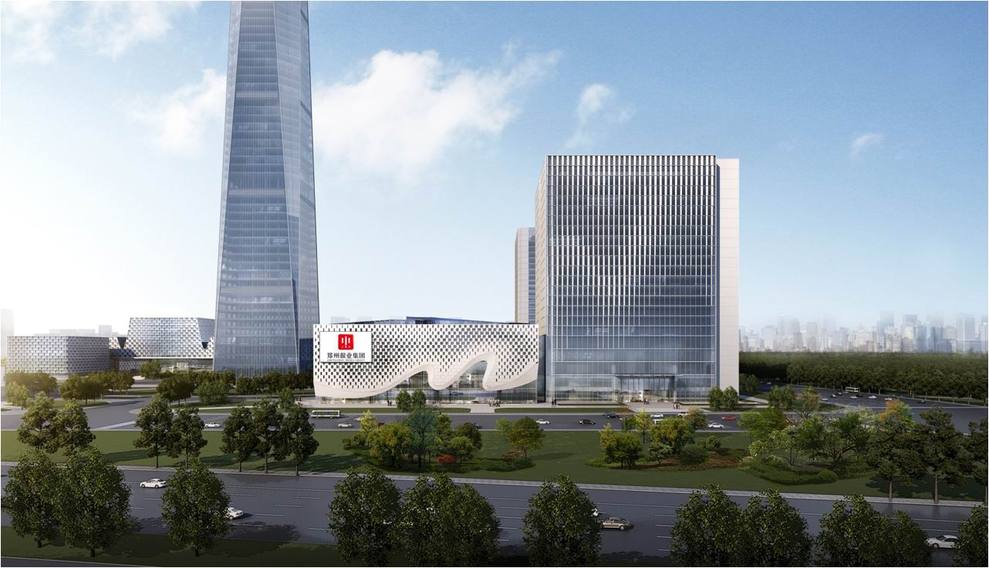 建设郑州 西区新地标 ,打造中部文创产业的 发动机 郑州报业大厦火热建设中